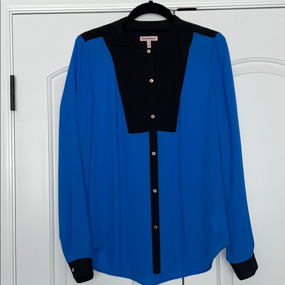 Juicy Couture blue/black Long Sleeve Shirt